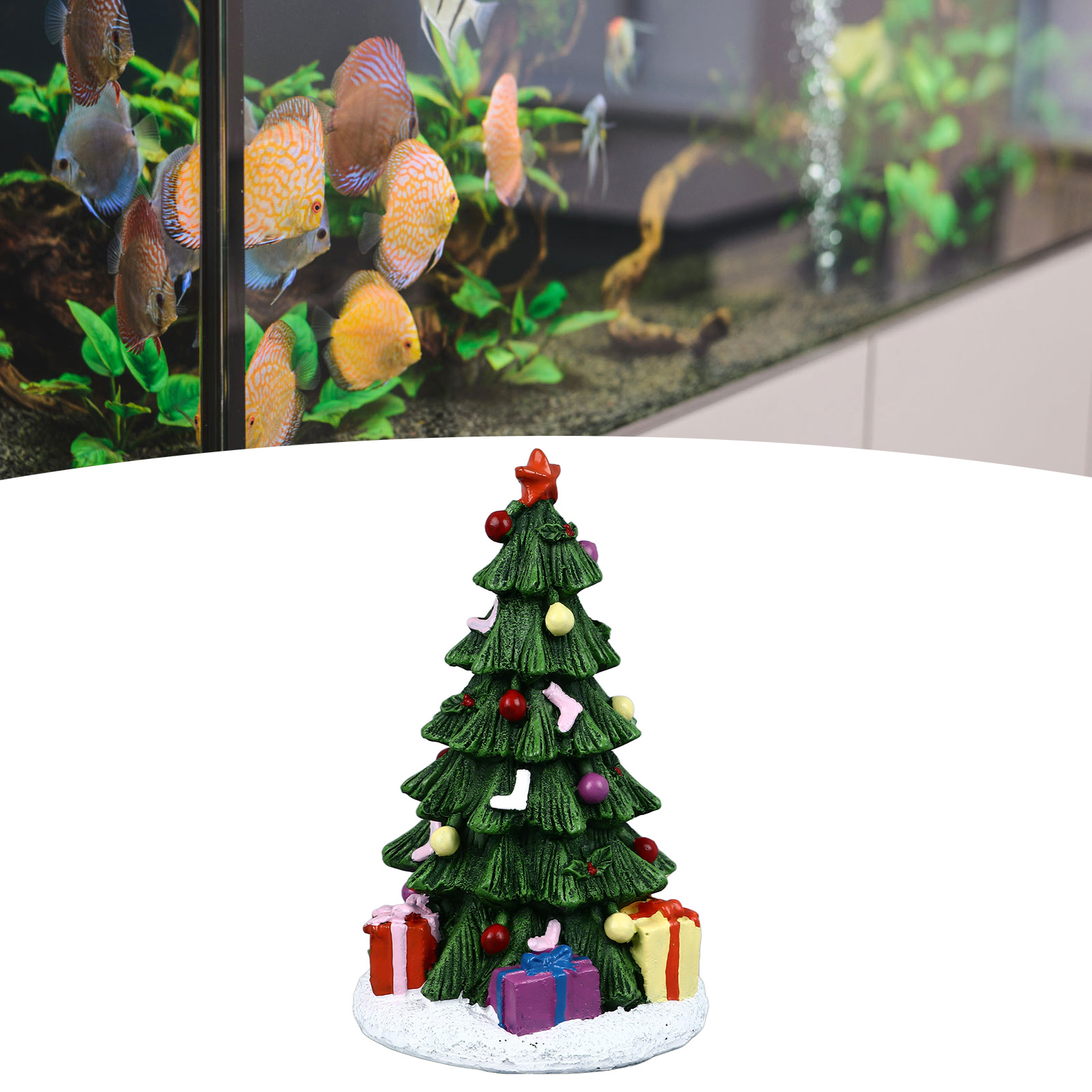 Aquarium Plant Design - ZK20 Christmas Fish Tank Ornament Exquisite