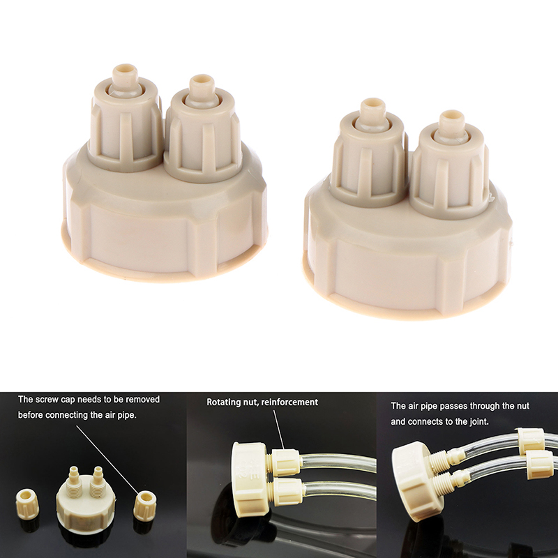 Aquarium Plant Live - 2Pcs ABS Aquarium CO2 System Tube
