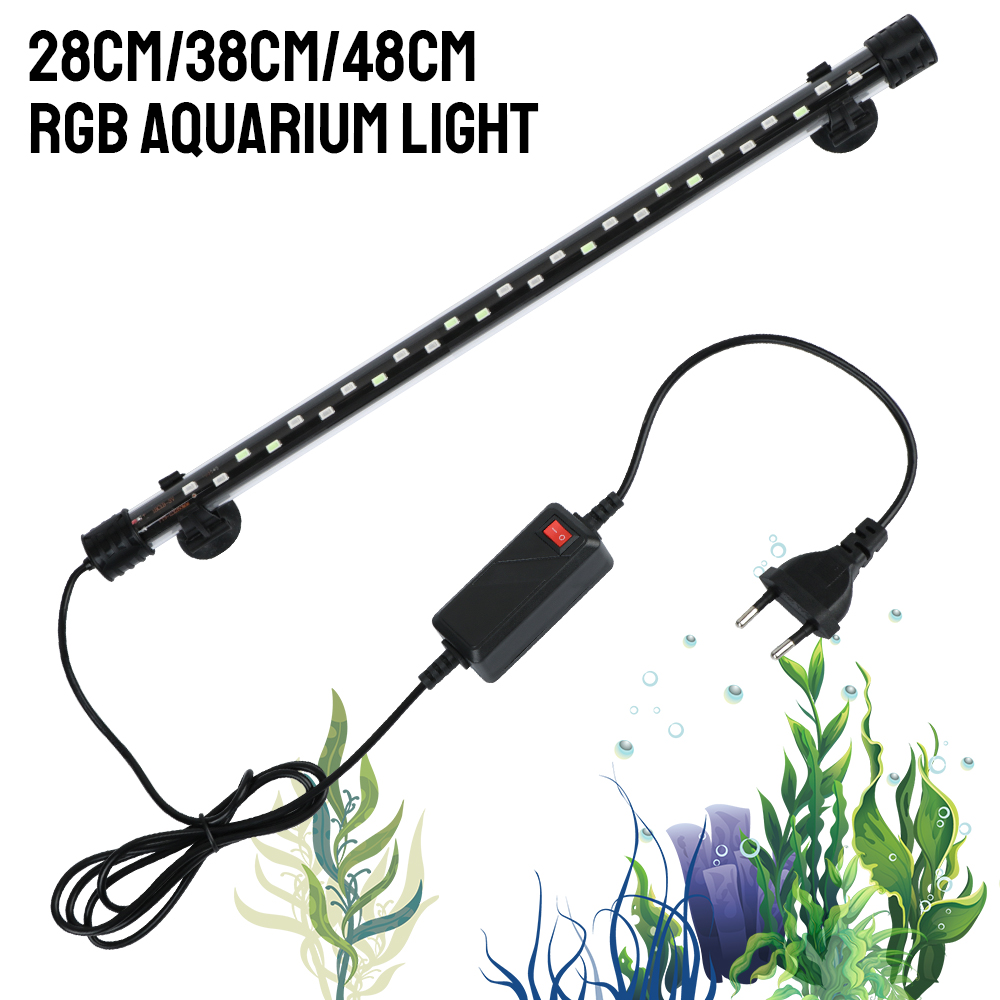 Aquarium Plant Light - 90~260V Aquarium Submersible Lamp RGB Fish