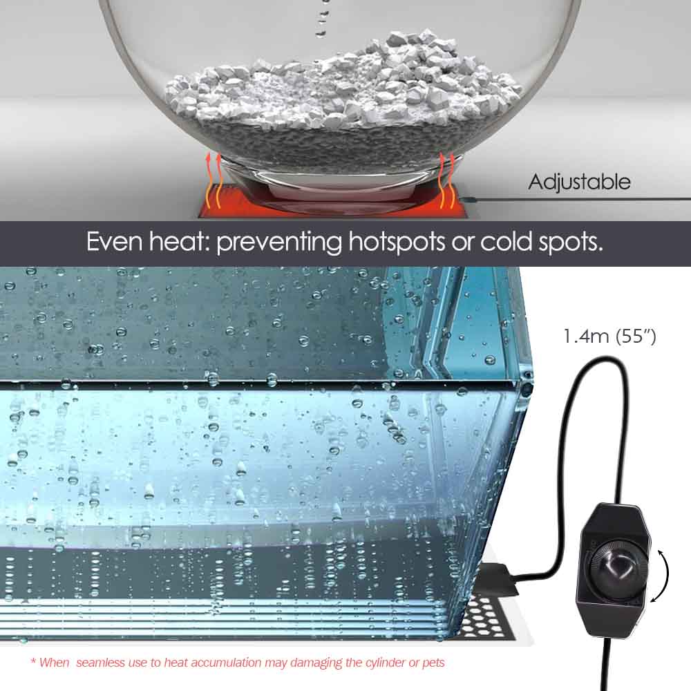 5-20W Reptile Heat Mat Plants  - Planted Aquarium Heater recension och pris