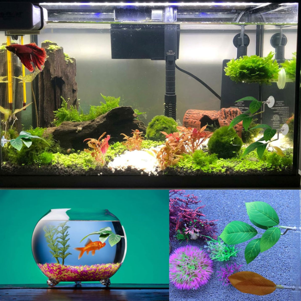 1 PC Betta Fish Hammock Soft A - Aquarium Plant Design recension och pris