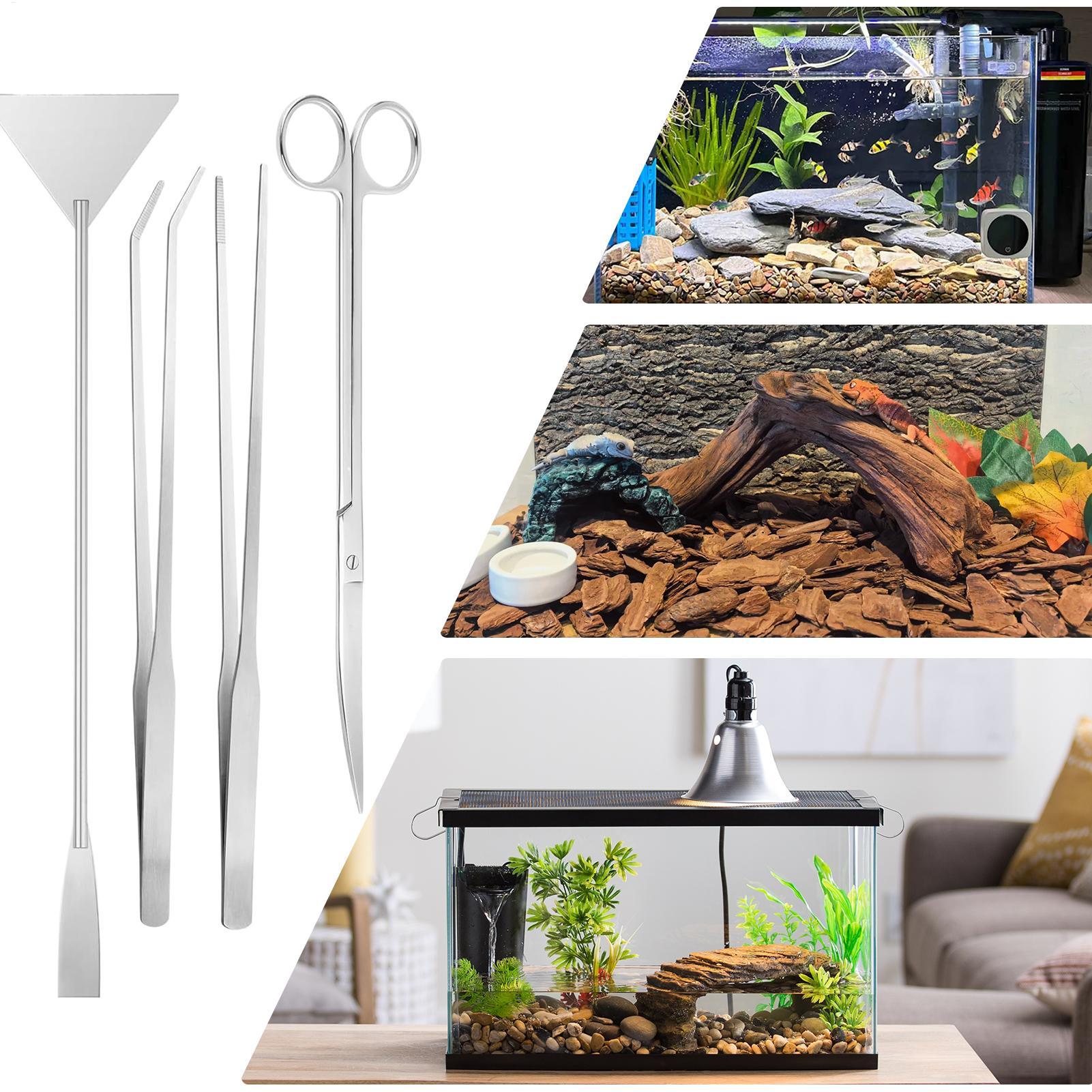 4pcs Aquarium Tool Kit Stainle - Planted Aquarium Maintenance recension och pris
