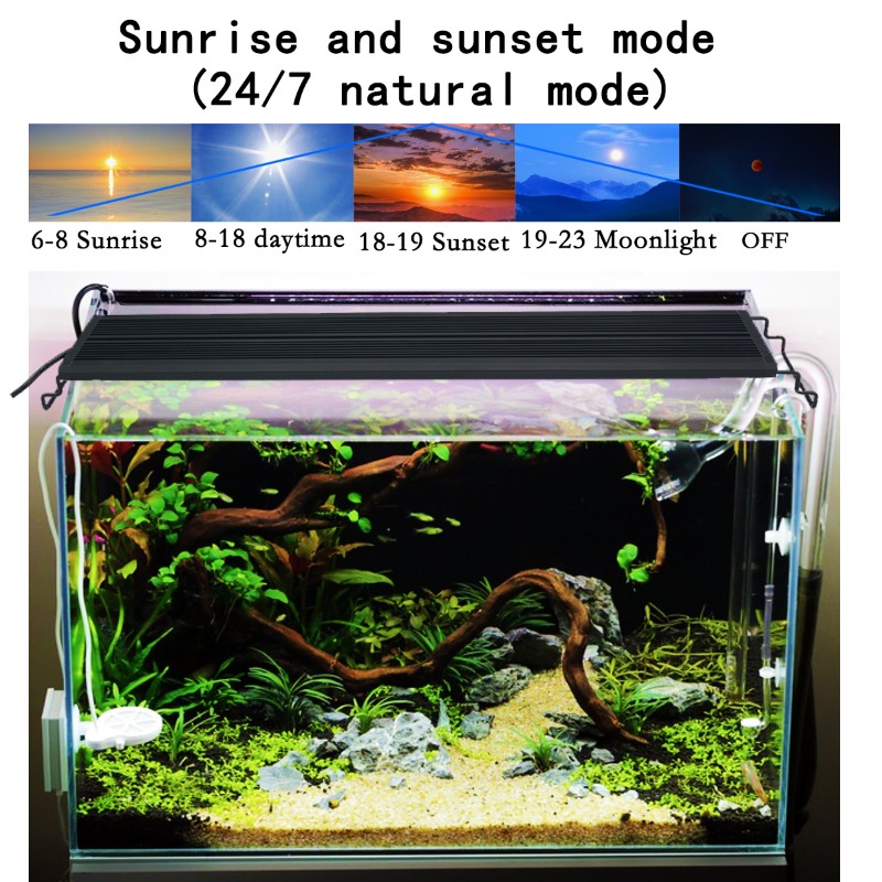 LED Fish Tank Light Full Spect - Aquarium Plant Light recension och pris
