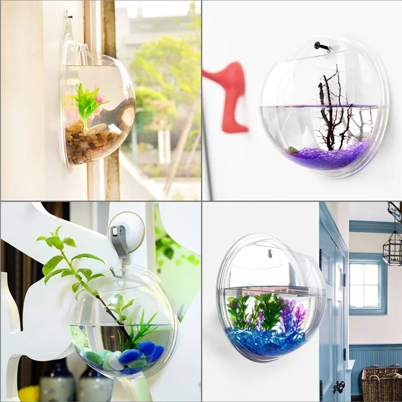Transparent acrylic hanging wa - Aquarium Plant Design recension och pris