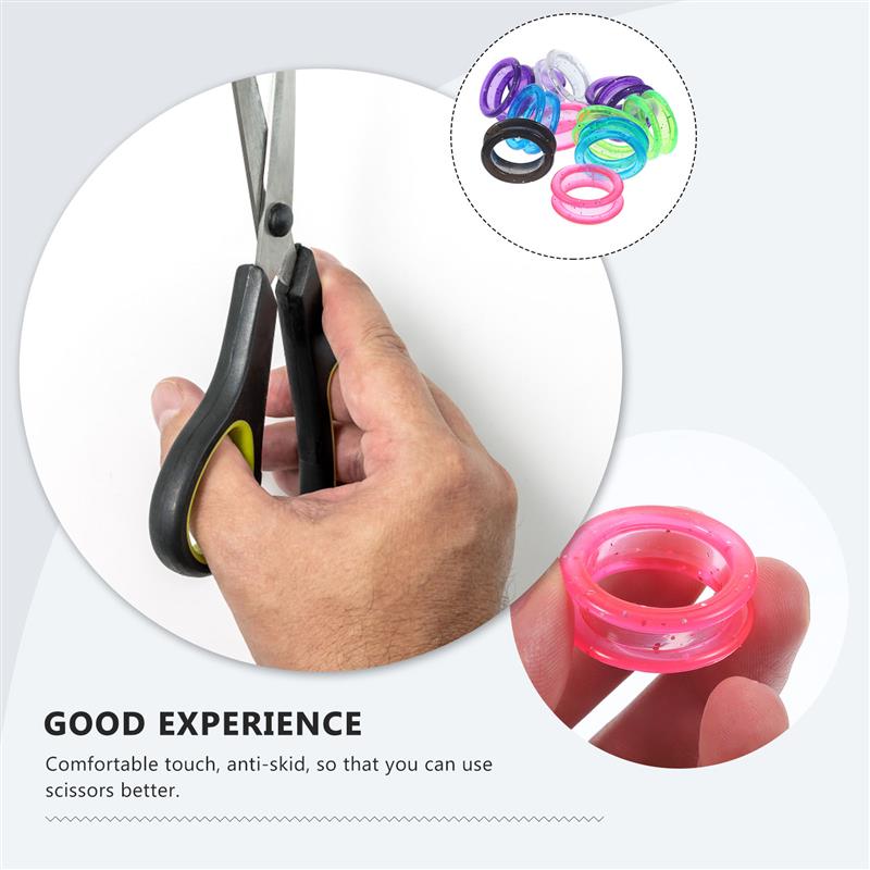 12PCS Silicone Finger Rings Ha - Trimming Scissor Set recension och pris