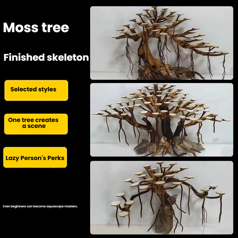 Aquarium Landscaping Moss Tree - Aquarium Plant Design recension och pris