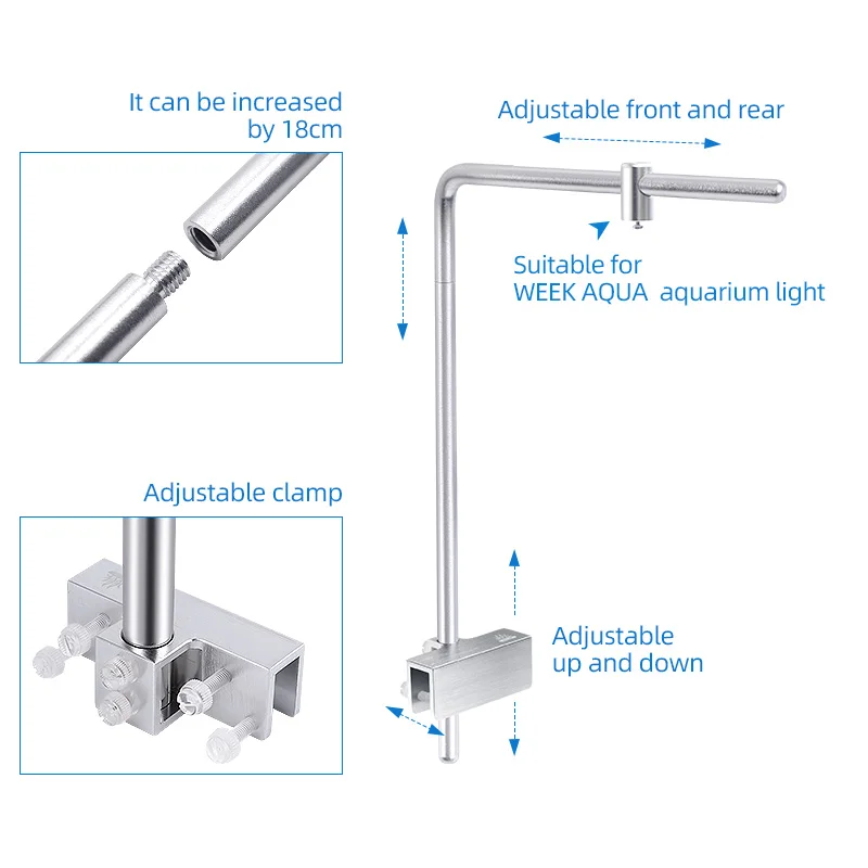 Week Aqua Light Stand Universa - Aquarium Plant Grow Light recension och pris